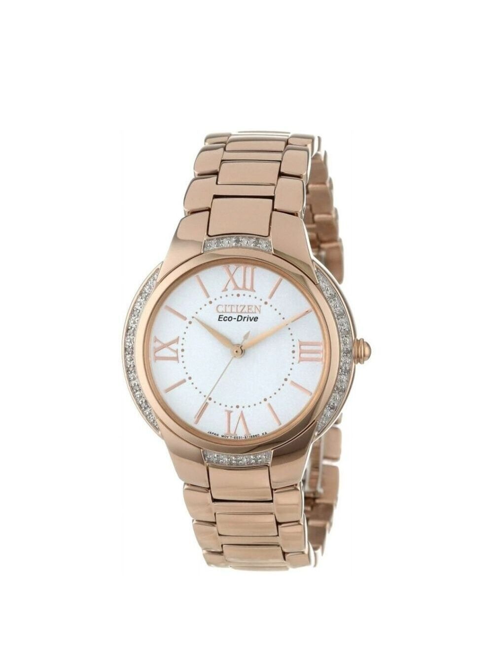 Citizen Eco-Drive Rose Gold-Tone & Diamond Accent Watch CITIZEN WOMEN'S